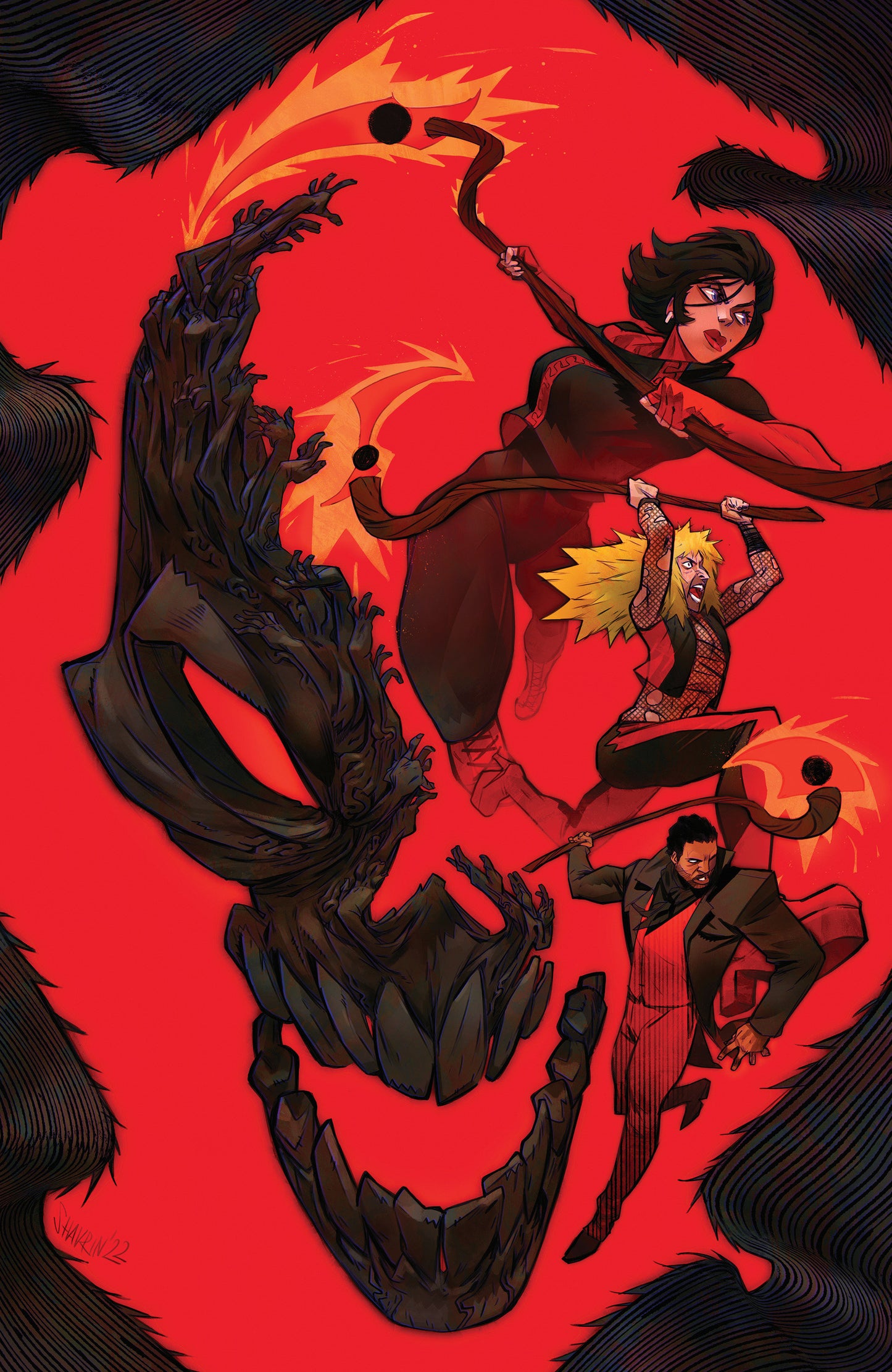 Grim #22 D 1 in 25 Variant Edition (Full Art, Shavrin)