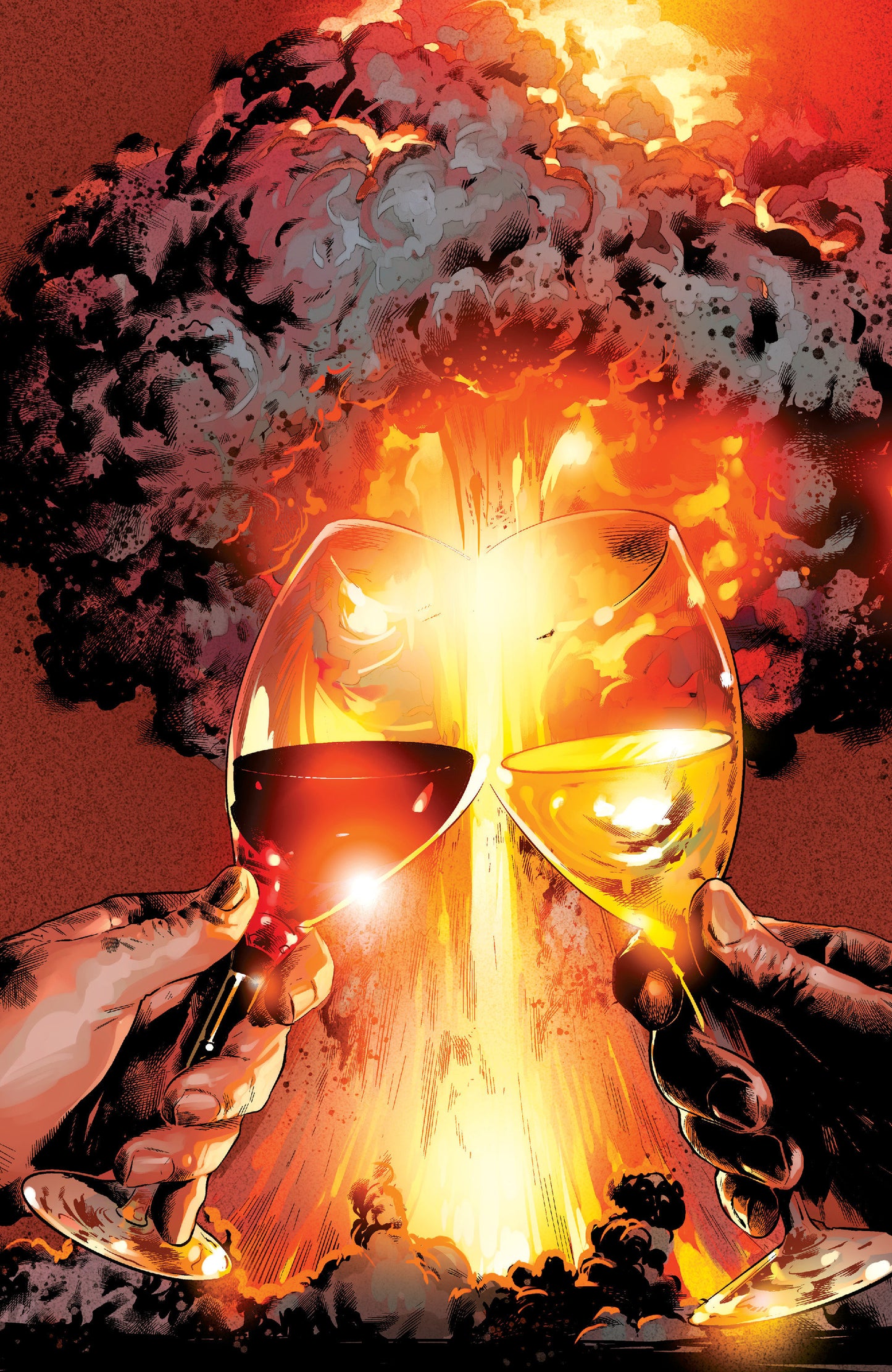 The War #1 F 1 in 25 Variant Edition (Full Art, Hairsine)