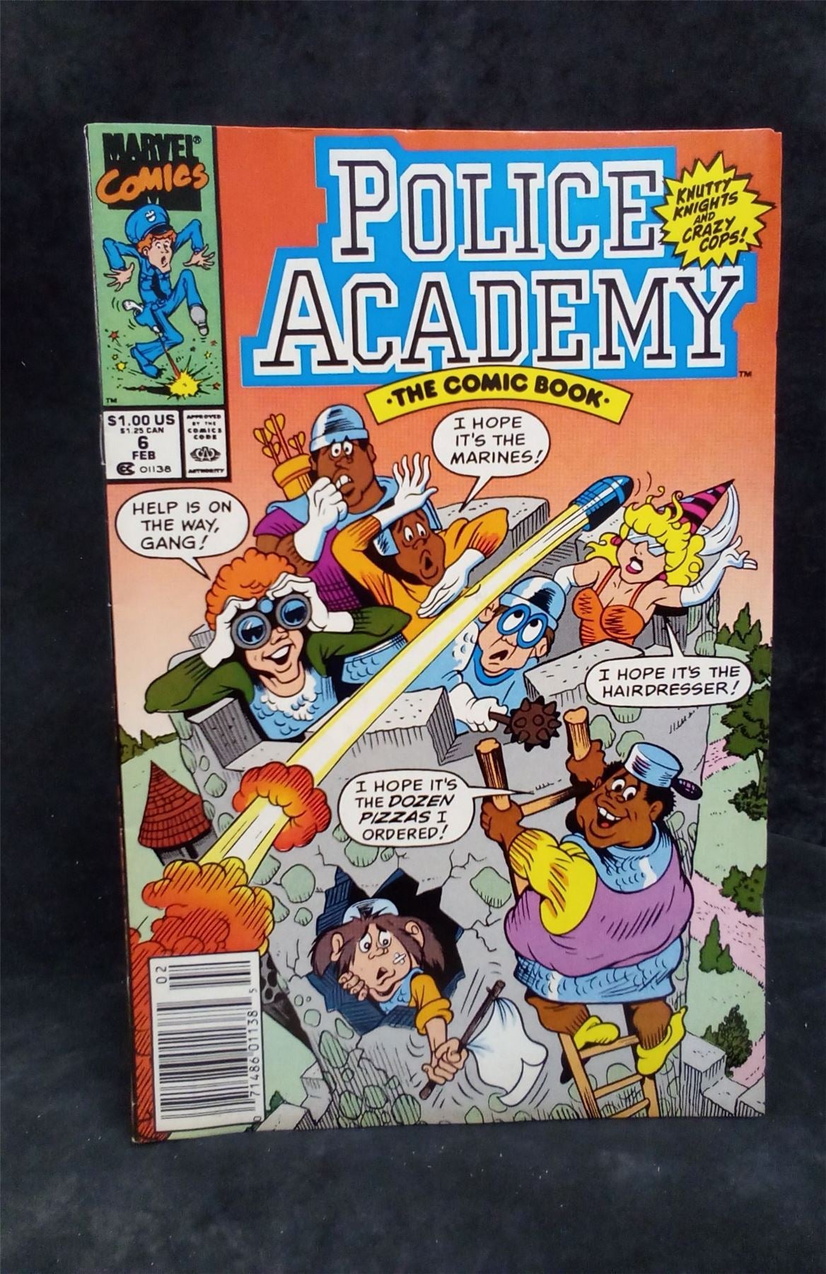 Police Academy #6 1990 Marvel Comics Comic Book