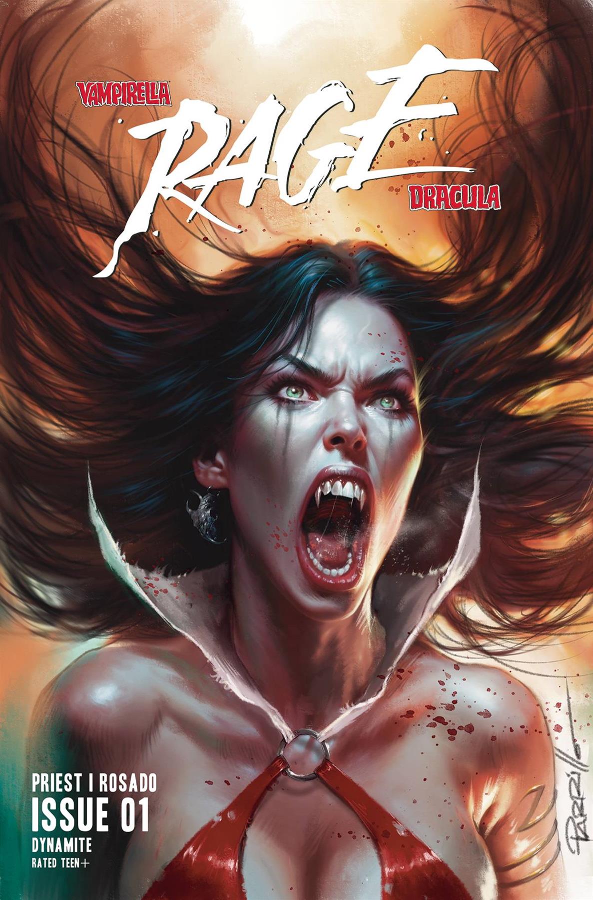 Vampirella Dracula Rage #1 Cvr A Parrillo Dynamite Comic Book