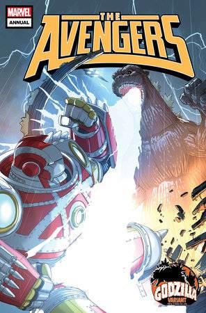 Avengers Annual #1 Pete Woods Godzilla Var  Marvel Prh Comic Book 2024