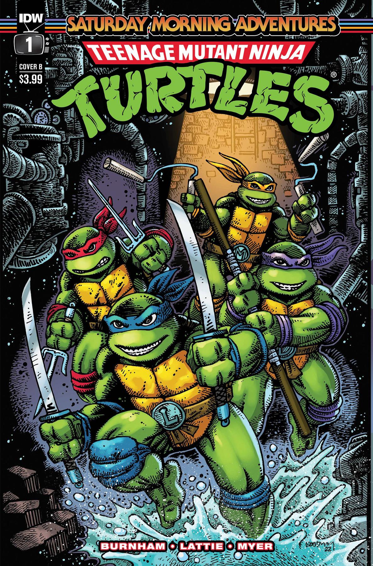 Tmnt Saturday Morning Adventures #1 Cvr B Eastman (Cvr B Eastman) Idw Publishing Comic Book 2022