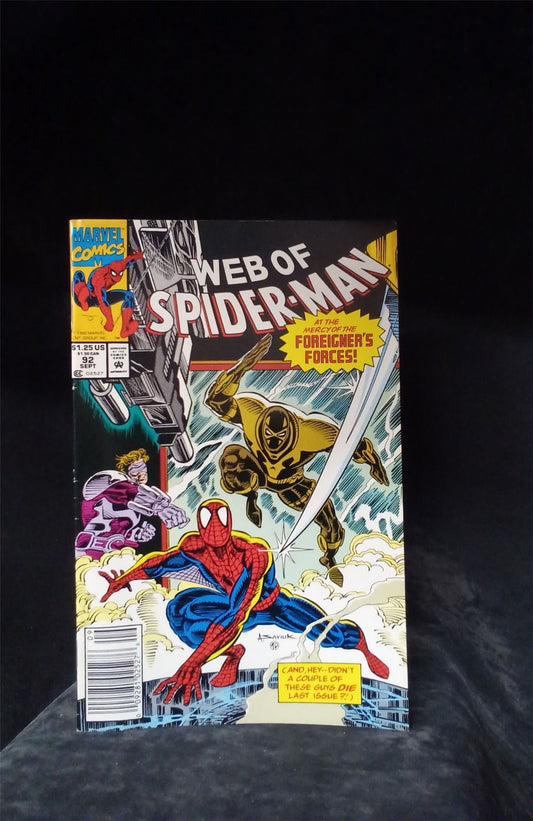 Web of Spider-Man #92 1992 Marvel Comics Comic Book