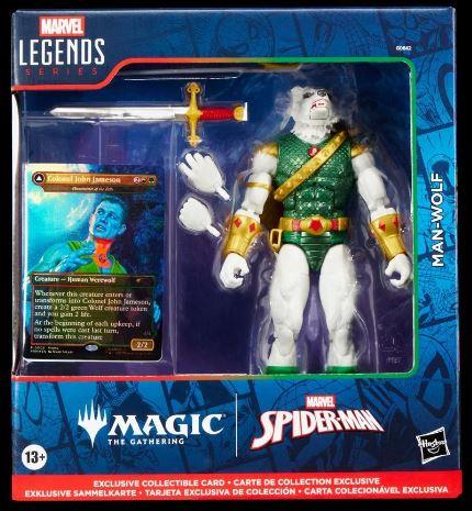 Spider-Man Marvel Legends Magic: The Gathering Man-Wolf 6-Inch Action Figure and Card by Hasbro