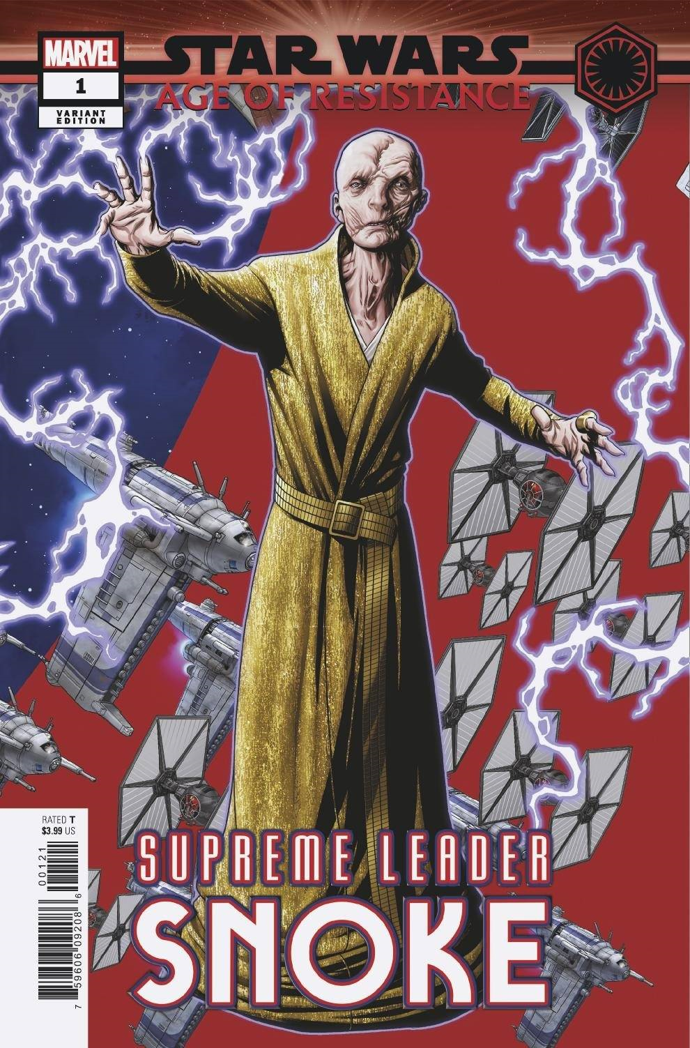 Star Wars Aor Supreme Leader Snoke #1 (Mckone Puzzle Pc Var) Marvel Comics Comic Book