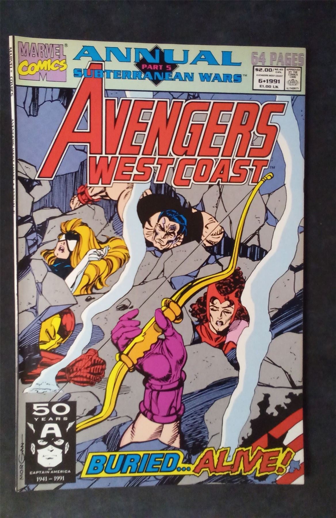 Avengers West Coast Annual #6 1991 marvel Comic Book