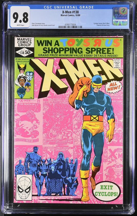 X-Men #138 Marvel Comics 1980 CGC 9.8 Graded Comic Book