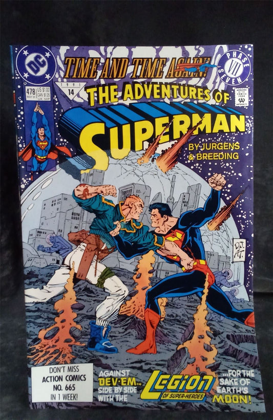 Adventures of Superman #478 1991 DC Comics Comic Book