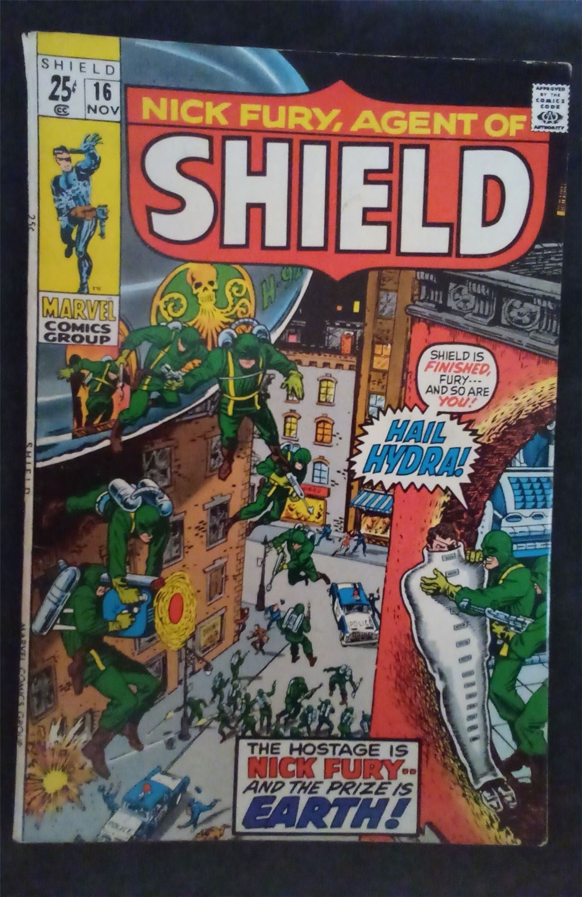 Nick Fury, Agent of SHIELD #16 1970 marvel Comic Book