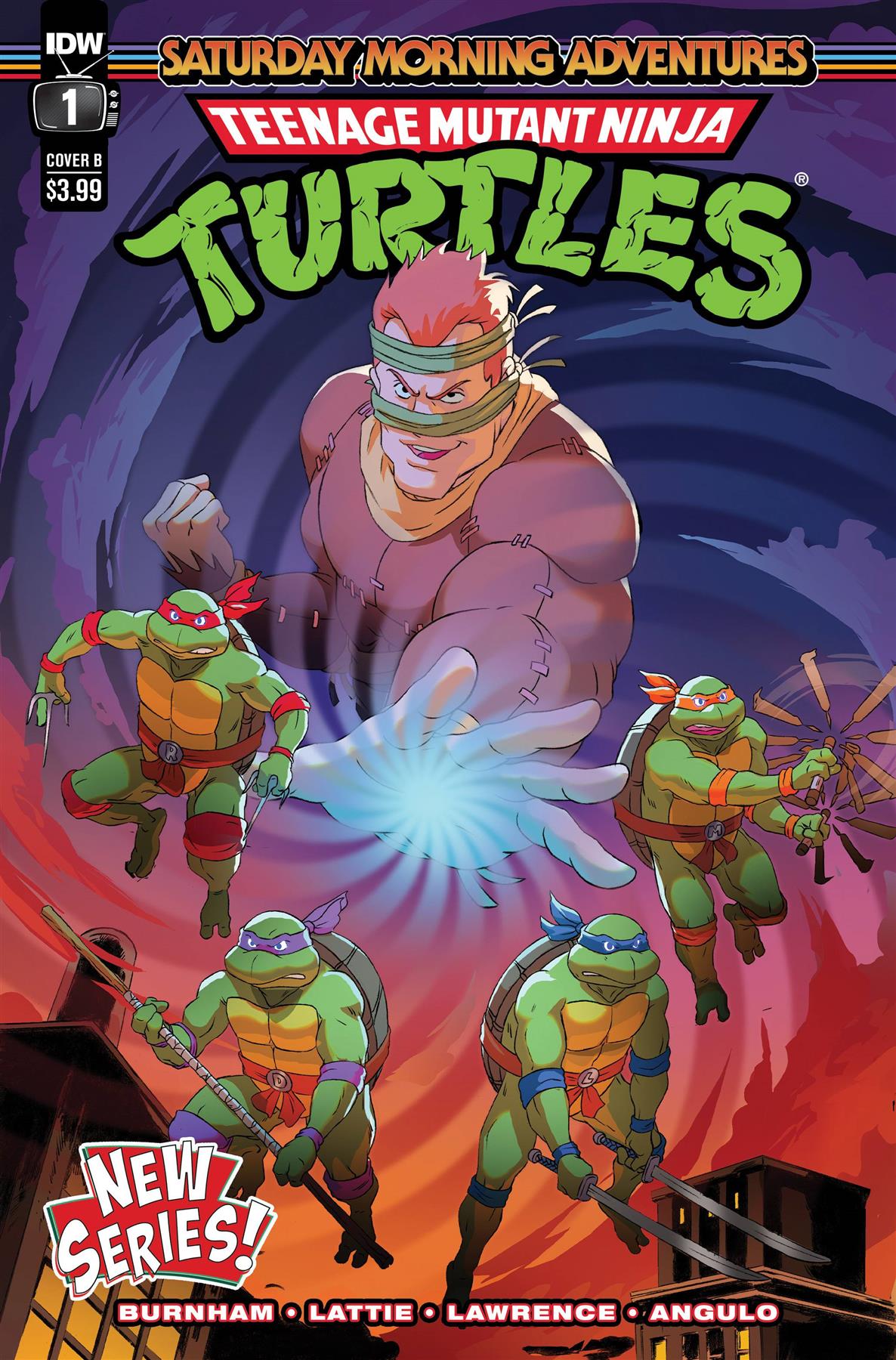 Tmnt Saturday Morning Adv Continued #1 Cvr B Schoening Idw-prh Comic Book