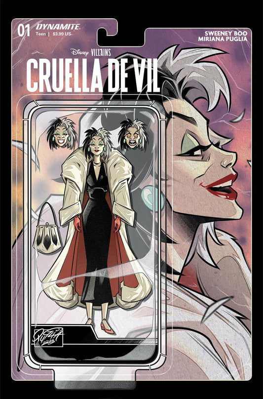 Disney Villains Cruella De Vil #1 Cvr D Action Figure Dynamite Comic Book