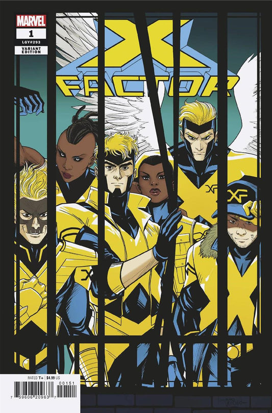 X-factor #1 Luciano Vecchio Windowshades Var Luciano Vecchio Windowshades Var Marvel Prh Comic Book 2024