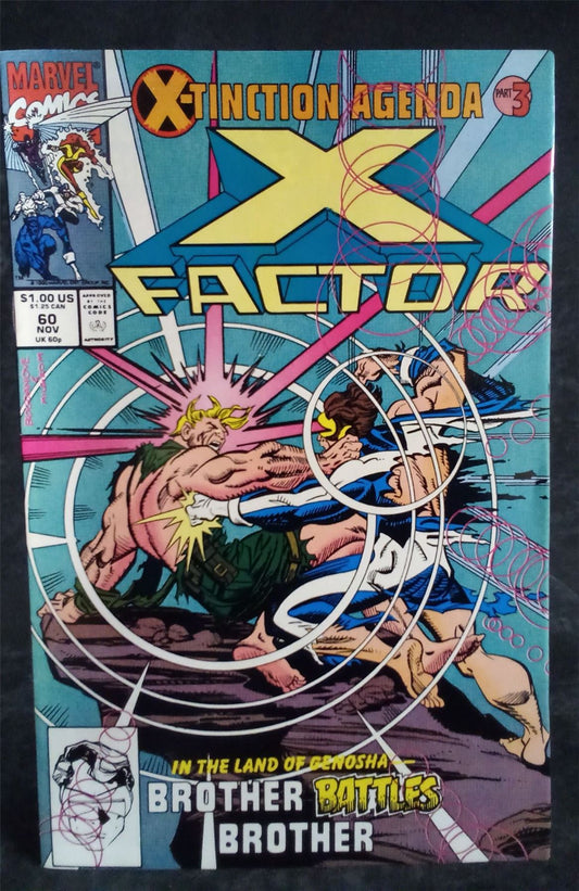 X-Factor #60 Newsstand Edition 1990 Marvel Comics Comic Book