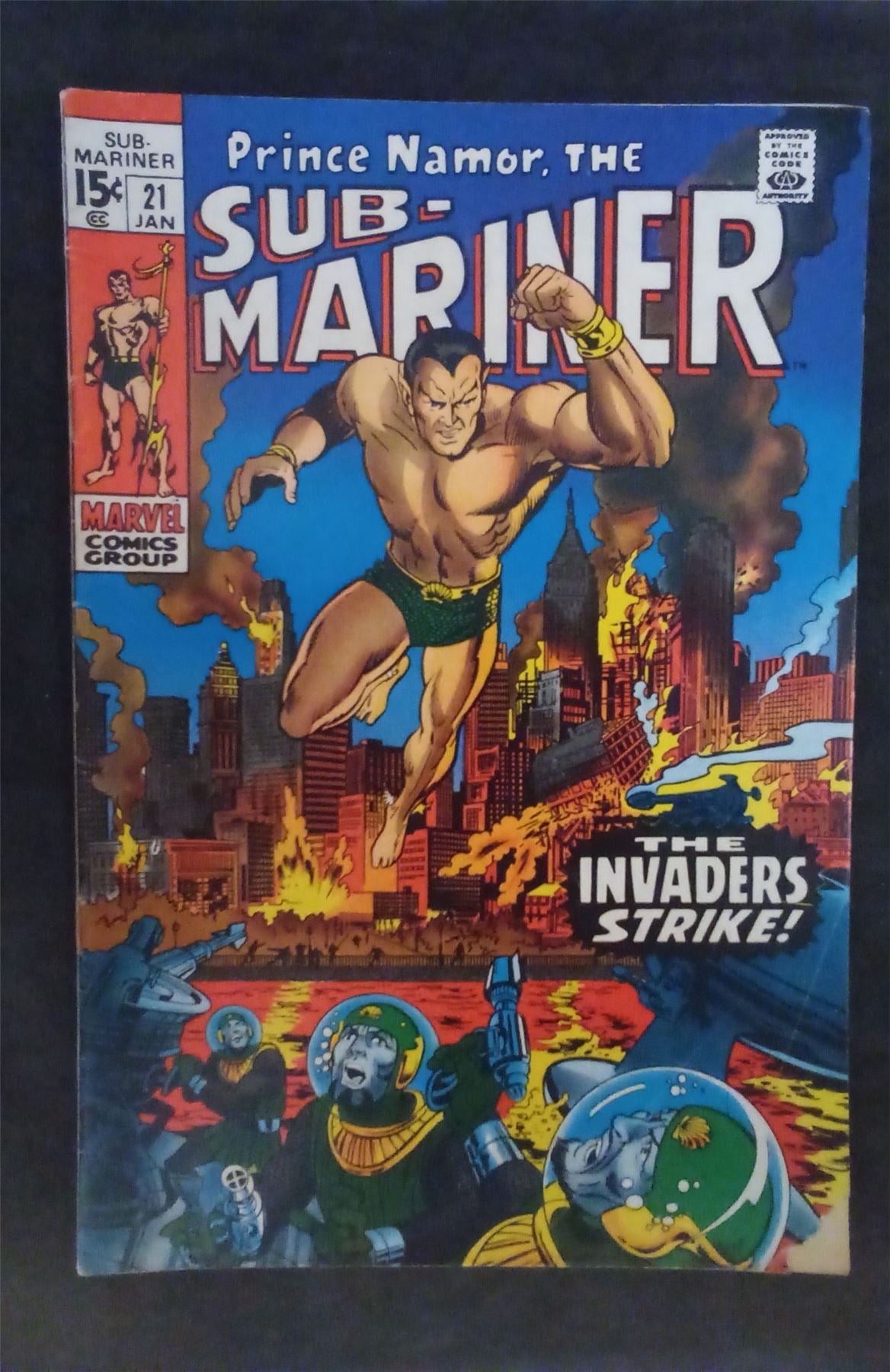 Sub-Mariner #21 1970 marvel Comic Book