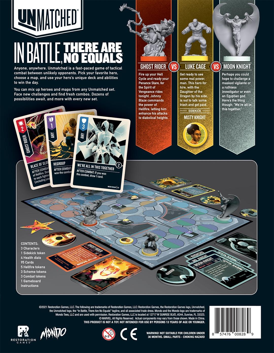 Unmatched Board Game - Marvel Redemption Row