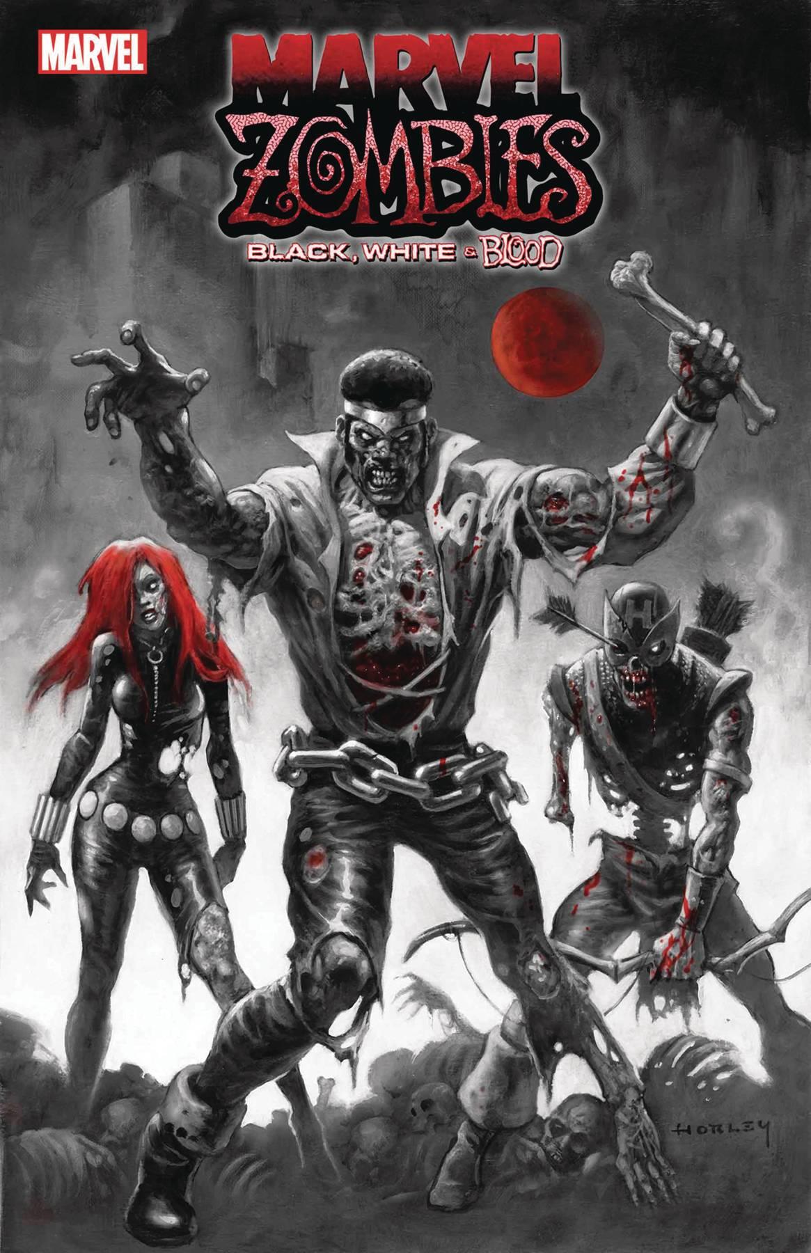 Marvel Zombies Black White Blood #3 Alex Horley Var (Alex Horley Var) Marvel Prh Comic Book 2023