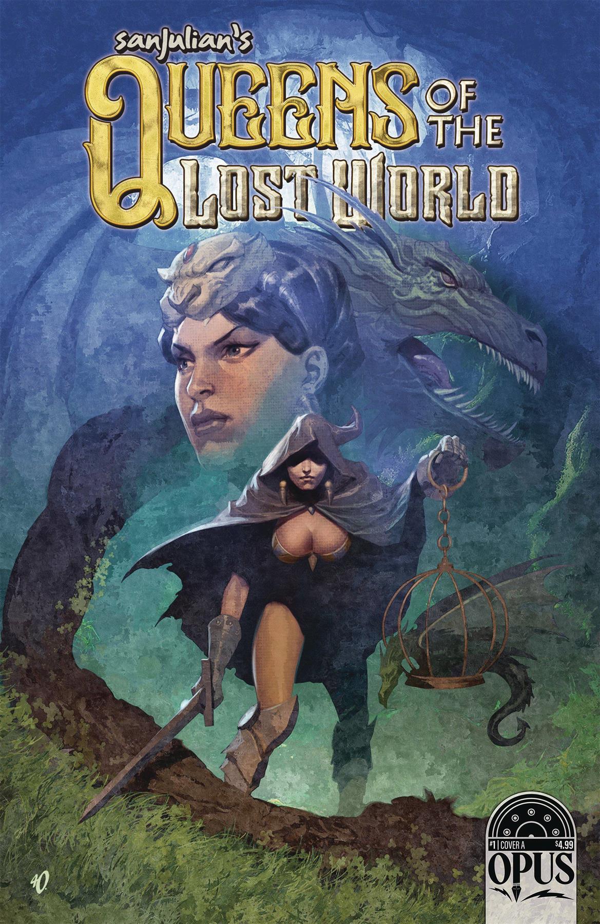 Sanjulian Queen Lost World #1 Cvr A Olivetti Opus Comics Comic Book