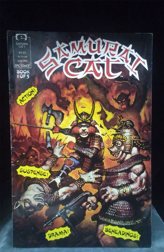 Samurai Cat #1 1991 Marvel Comics Comic Book