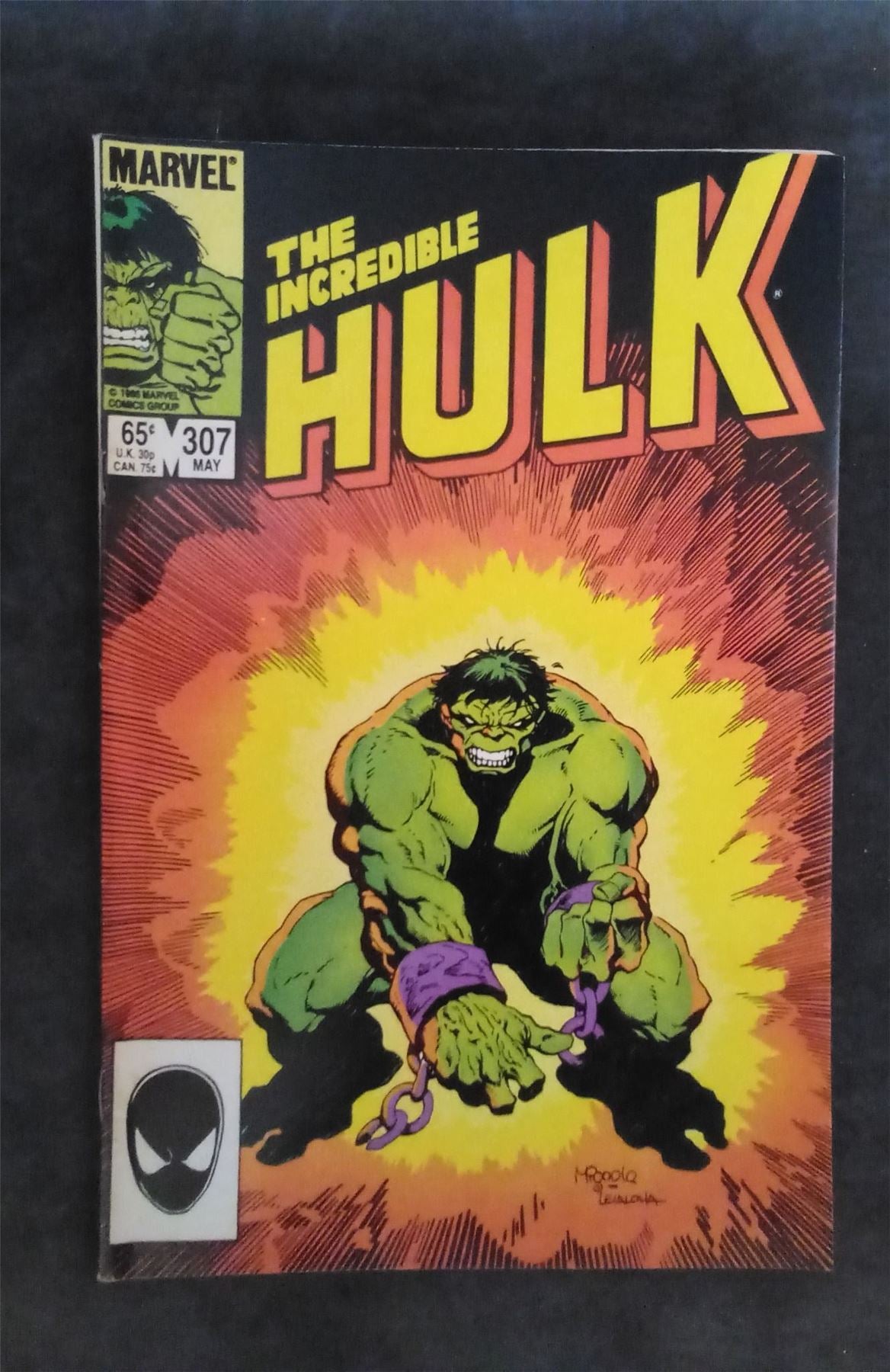The Incredible Hulk #307 1985 marvel Comic Book