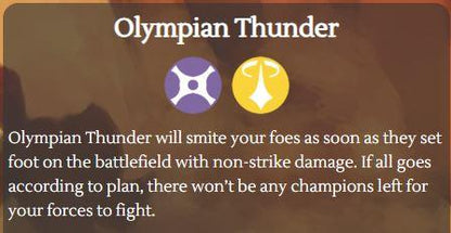 Rush of Ikorr: Act 1 Shattered Chaos Starter Deck Olympian Thunder TCG By Upper Deck