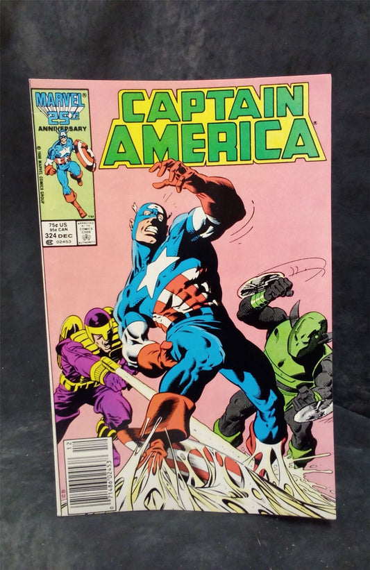 Captain America #324 Newsstand Edition 1986 Marvel Comics Comic Book