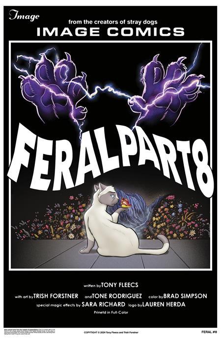 Feral #8 Cvr B Tony Fleecs & Trish Forstner Homage Var Image Comics Comic Book