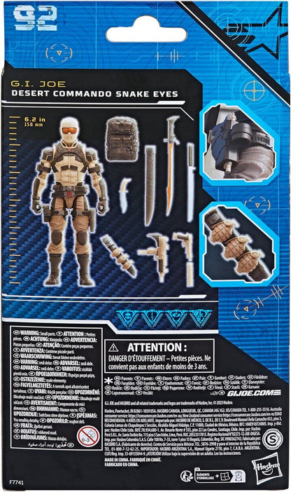 Gi Joe Classified Series 6in Desert Snake Eyes Action Figure