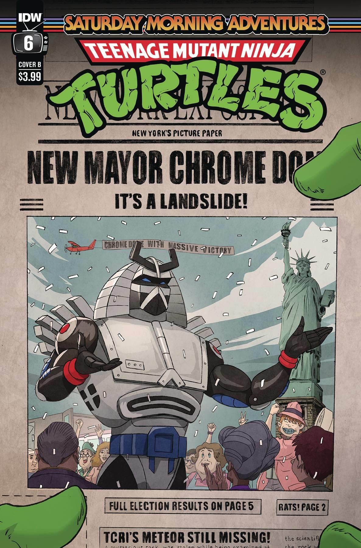 Tmnt Saturday Morning Adv 2023 #6 Cvr B Schoening Idw-prh Comic Book