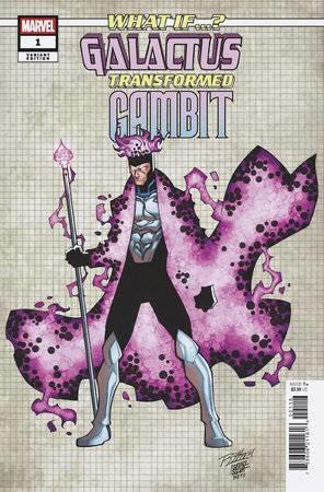 What If Galactus Transformed Gambit #1 1:10 Design Var  Marvel Prh Comic Book 2025