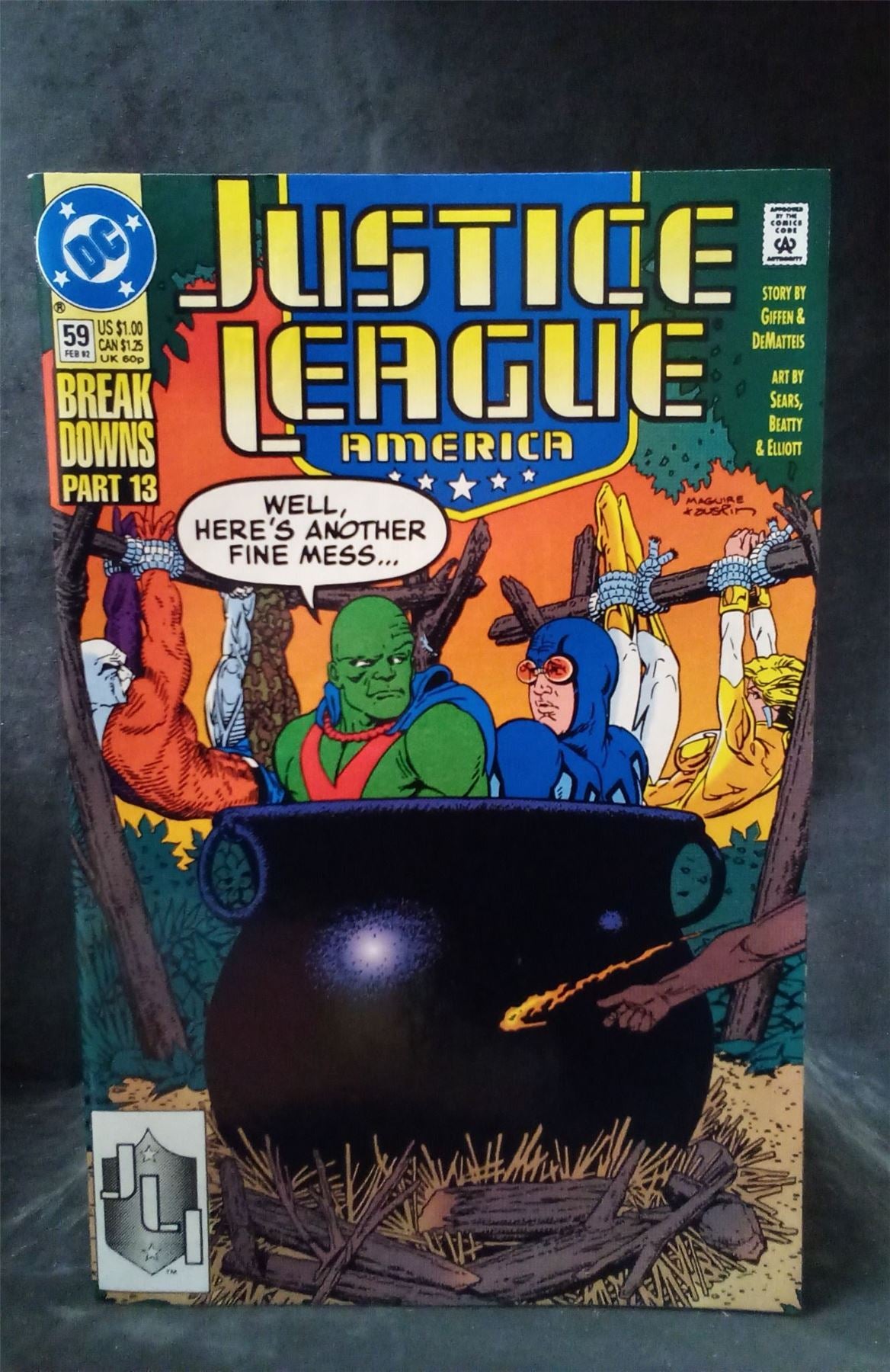 Justice League America #59 1992 DC Comics Comic Book