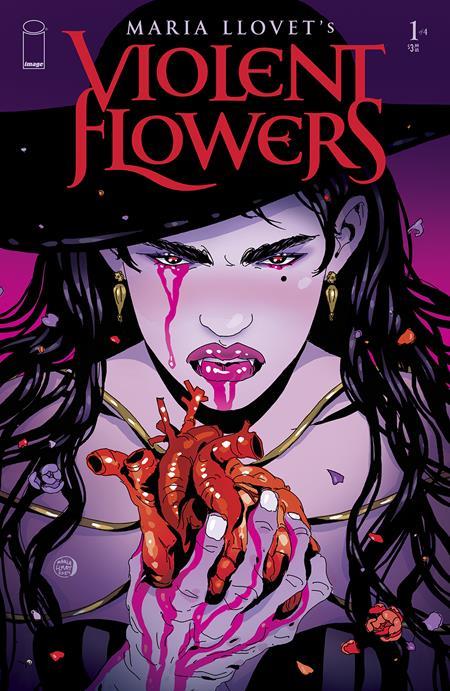 Violent Flowers #1 (of 4) Cvr C Maria Llovet Heart Var (mr) Image Comics Comic Book