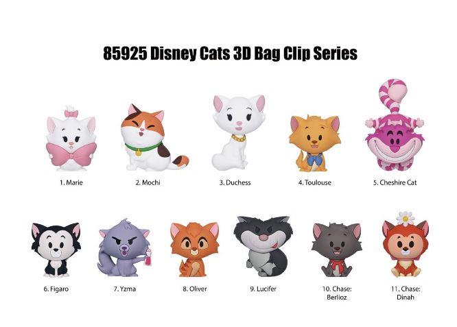 Disney Cats 3D Foam Bag Clip Blind Bag by Monogram
