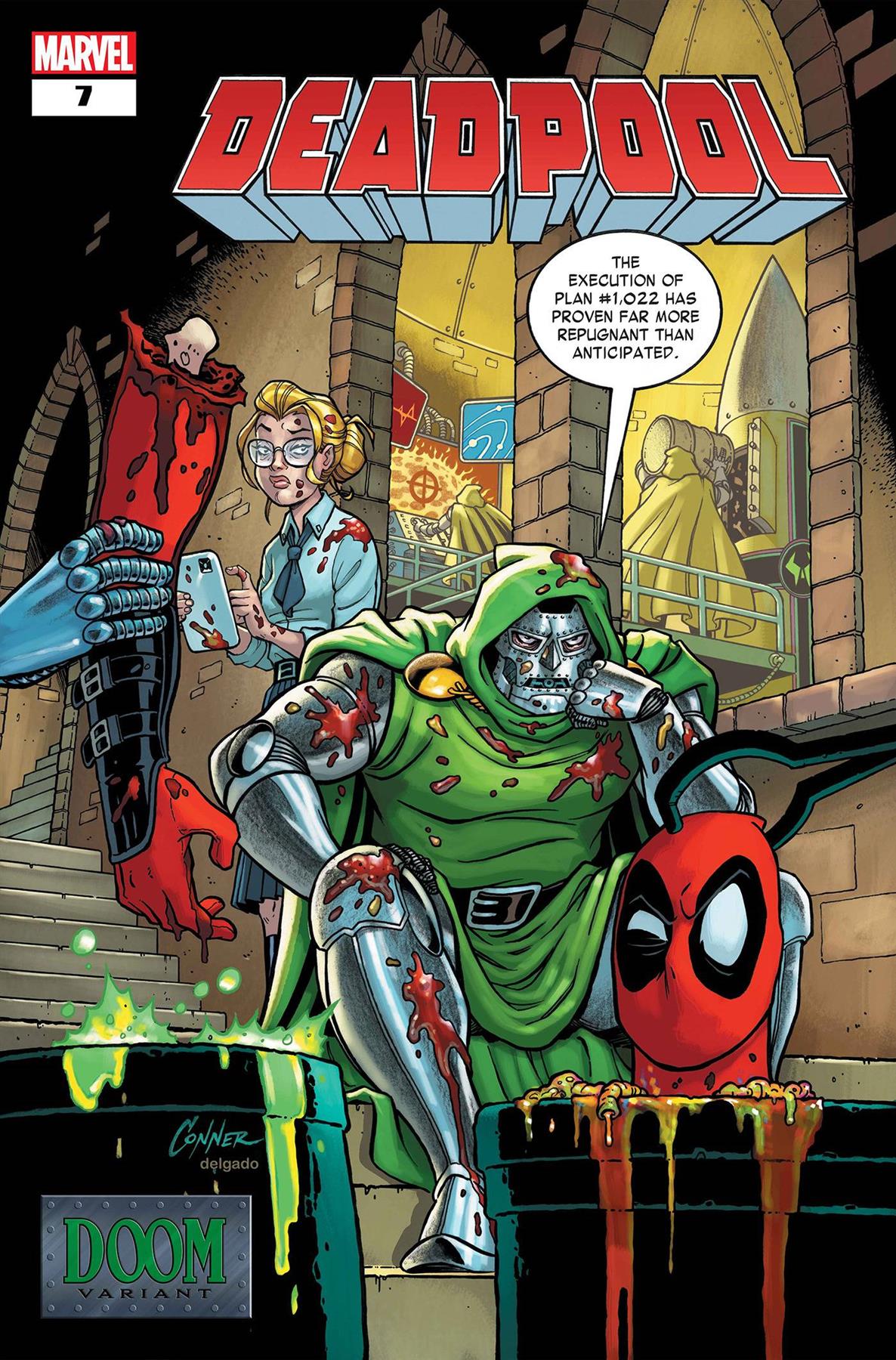 Deadpool #7 Amanda Conner Doom Var Amanda Conner Doom Var Marvel Prh Comic Book 2024