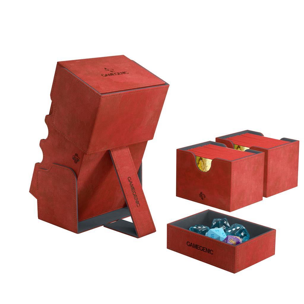 Stronghold Deck Box 200+ Red TCG Gamegenic