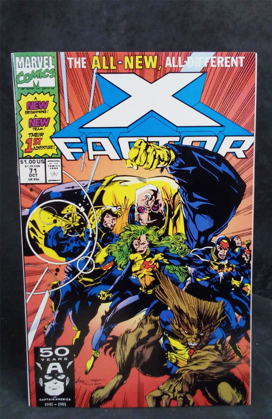 X-Factor #71 Newsstand Edition 1991 Marvel Comics Comic Book