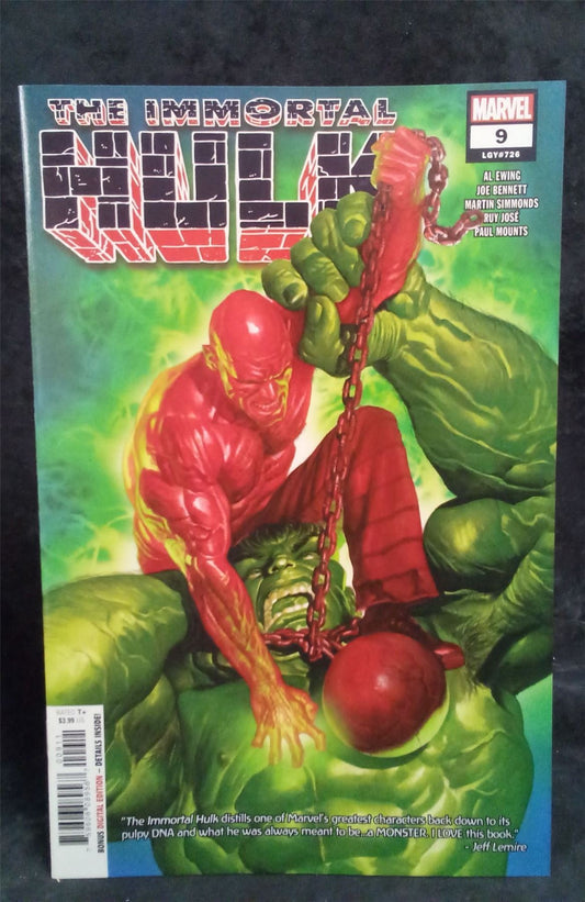 The Immortal Hulk #9  2019 Marvel Comics Comic Book