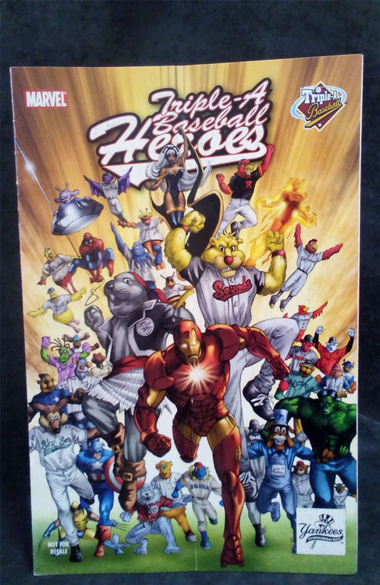 Custom: Triple a Baseball Heroes #1 2007 Marvel Comics Comic Book