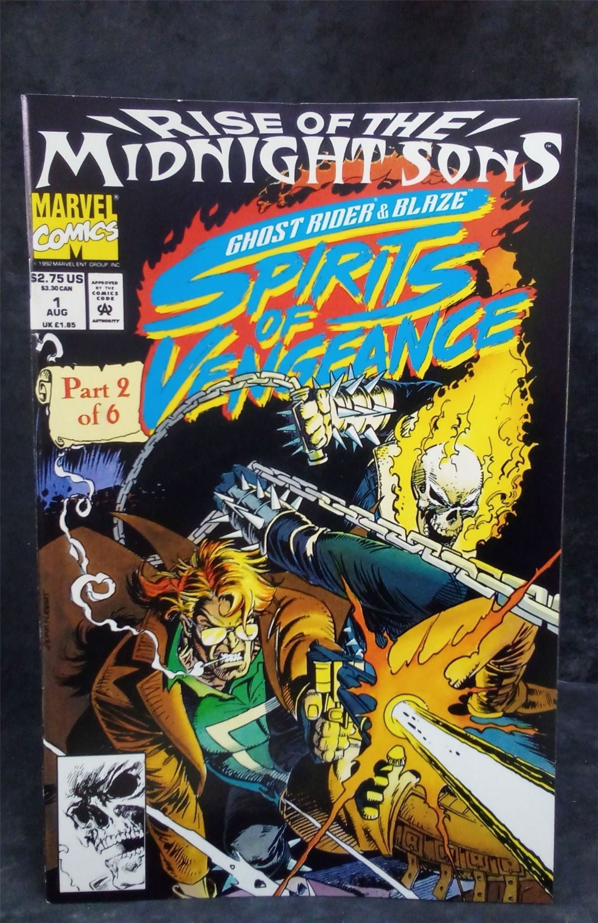 Ghost Rider/Blaze: Spirits of Vengeance #1 w/ poster 1992 Marvel Comics Comic Book
