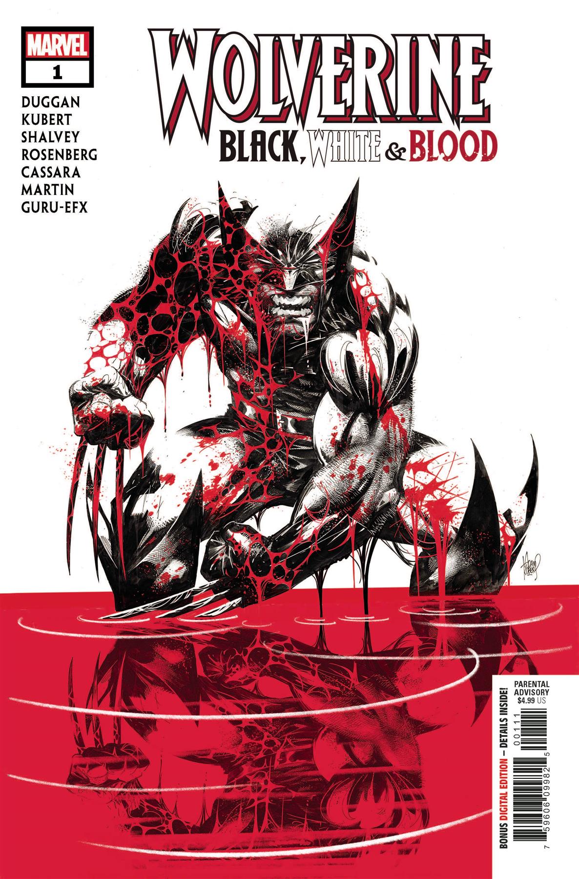 Wolverine Black White Blood #1 () Marvel Comics Comic Book 2020