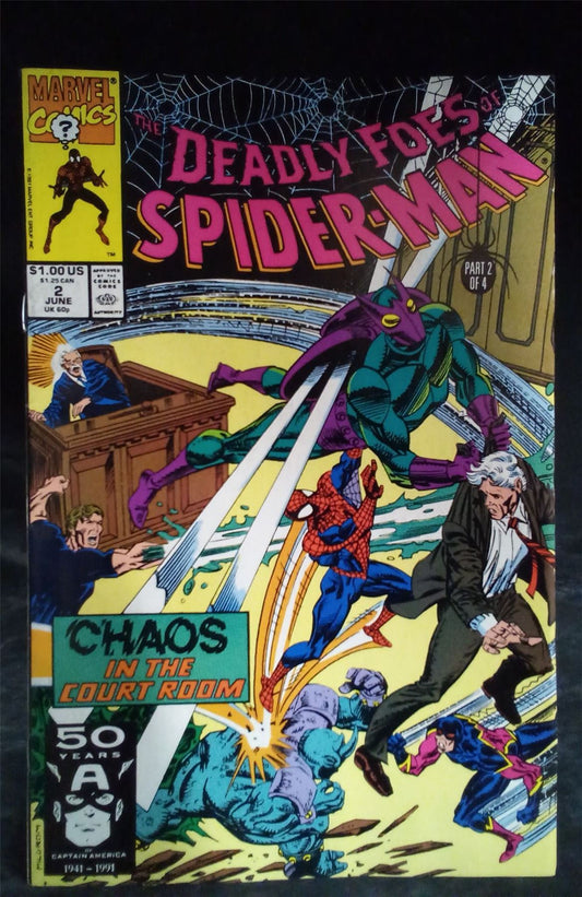 Deadly Foes of Spider-Man #2 1991 Marvel Comic Book