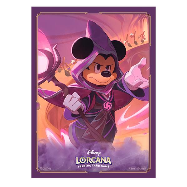 Card Sleeves Disney Lorcana Reign of Jafar- Mickey Mouse, Wayward Sorcerer 65ct By Ravensburger