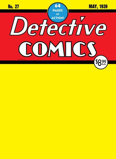 Batman Day 2024 - Detective Comics #27 Facsimile Edition Cvr B Blank Var DC Comics Comic Book