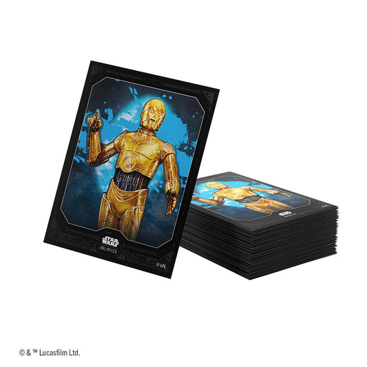 Star Wars Unlimited Premium Art Sleeve: C-3PO 60 Standard By Gamegenic