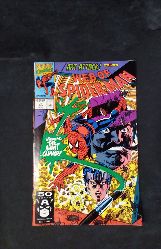 Web of Spider-Man #74 Direct Edition 1991 marvel Comic Book