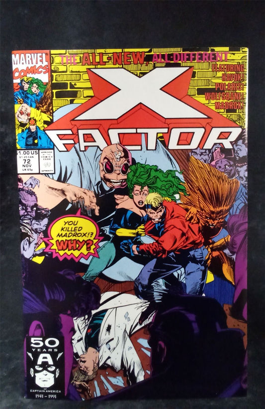 X-Factor #72 Direct Edition 1991 Marvel Comics Comic Book