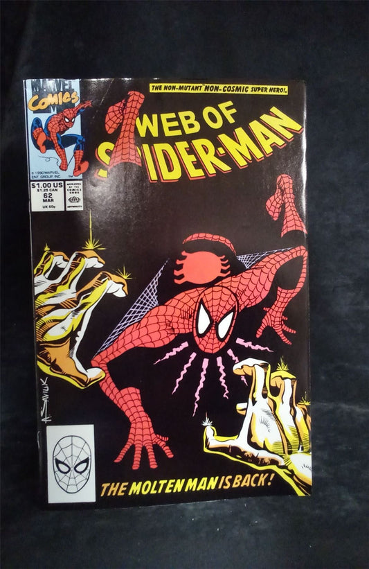 Web of Spider-Man #62 1990 Marvel Comics Comic Book
