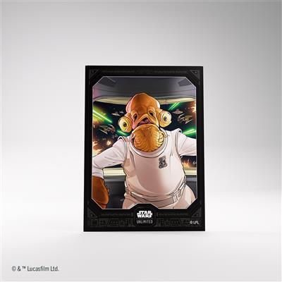 Star Wars Unlimited Premium Art Sleeve Admiral Ackbar 60 Standard By Gamegenic