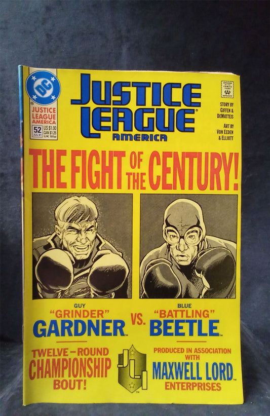 Justice League America #52 1991 DC Comics Comic Book