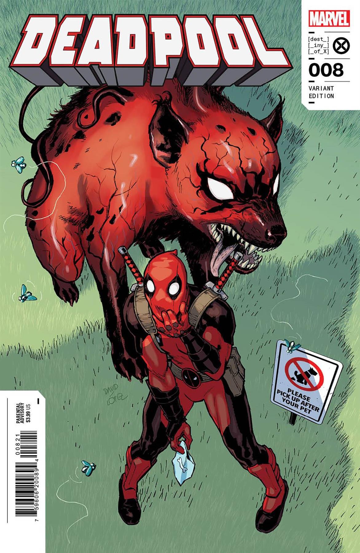 Deadpool #8 David Lopez Var (David Lopez Var) Marvel Prh Comic Book 2023