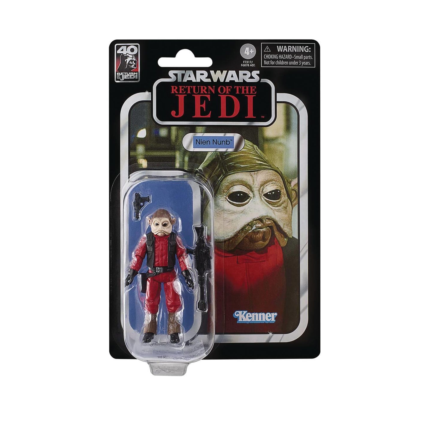Sw Vintage 3-3/4in E6 40th Nien Nunb Action Figure